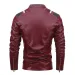 Jaqueta de motociclista vintage masculina 2025, nova moda masculina, jaqueta de couro de motociclista, casaco bomber bordado, sobretudo de lã de poliuretano para inverno_voghion.com