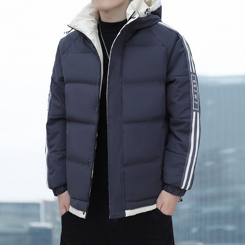 Men's Clothing 2025 Men's Cotton-padded Jacket Winter New Style Young Men's Warm Thickened Cotton-padded Jacket Hooded Fashion Jacket Wholesale_voghion.com