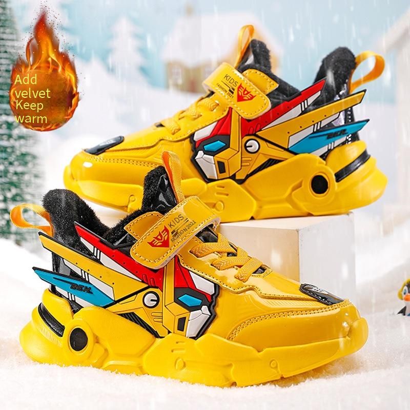Kinderschoenen Jongens Sportschoenen Lente Nieuwe Stijl Trendy Cool Mecha Kinderschoenen Papa Hardloopschoenen Jongens Middelgrote en Grote Kinderen_voghion.com