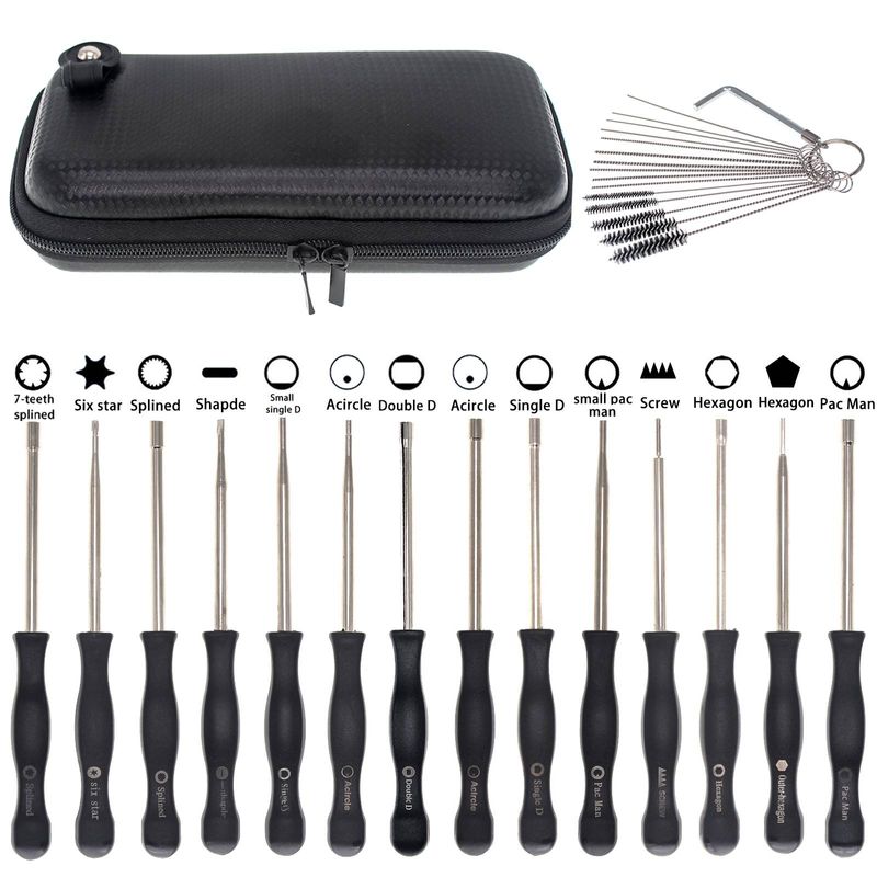 3pcs/5pcs/10pcs/14pcs Screwdriver Carburetor Adjusing Tool Set Splined Pacman Double D Type For Stihl Husqvarna Zama Walbro Carb Chainsaw_voghion.com