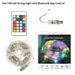 Guirnalda de luces LED RGB inteligentes: 5 V de bajo voltaje, control por Bluetooth y aplicación, 16 millones de colores, IP65 a prueba de agua, 10 LED/m, luces decorativas para interior y exterior._voghion.com
