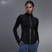 Women's Slim-Fit Yoga Jacket With Hood - Breathable Long Sleeve Zip-Up Cardigan For Running, Gym & Active Wear_voghion.com