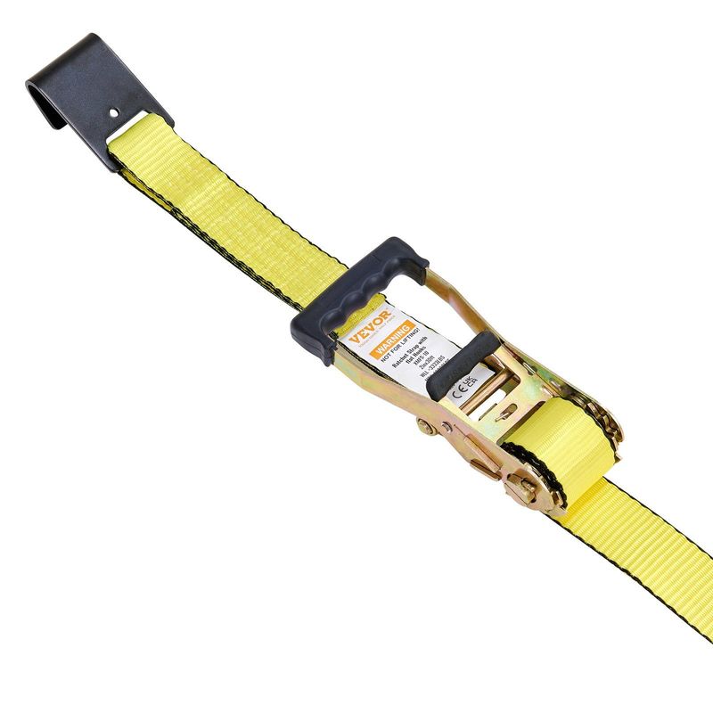 VEVOR Ratchet Tie Down Straps (10PK), 10000 Lb Break Strength, Endless Ratchet With 10 Premium 2" X 30' Tie Downs Heavy Duty, Track Spring Fittings For Moving Securing Cargo, Appliances, Motorcycle_voghion.com