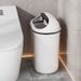 ACZT SimpleHuman Semi-Round Step Bin – Press-to-Open Lid, Slim Fit For Tight Spaces_voghion.com
