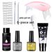 8-piece nail art tool set, crystal UV photosensitive paperless tray extension glue, large package_voghion.com