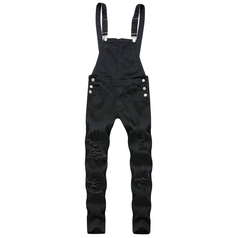 Monos de los pantalones de los vaqueros del guardapolvo del dril de algodón de los hombres_voghion.com