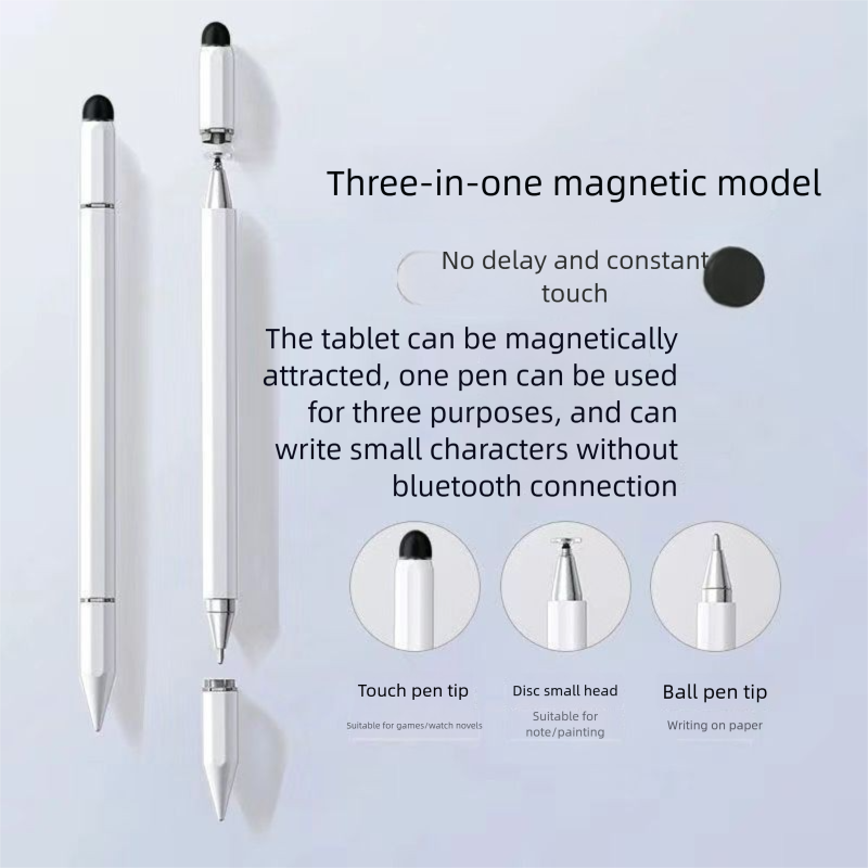 Compatible Learning Machine Capacitive Pen Student Tablet Stylus 3-in-1 Disc Special_voghion.com