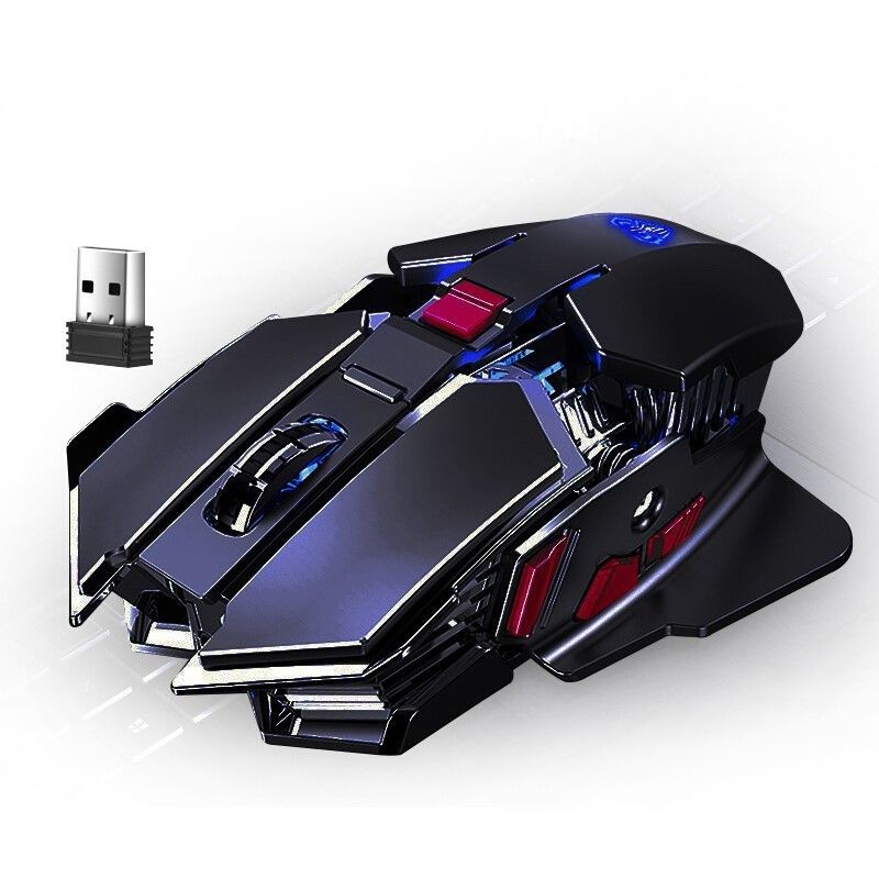 Mouse-uri și tastaturi Mouse wireless Reîncărcabil Laptop Desktop Computer Mecanic Metal E sporturi Joc_voghion.com