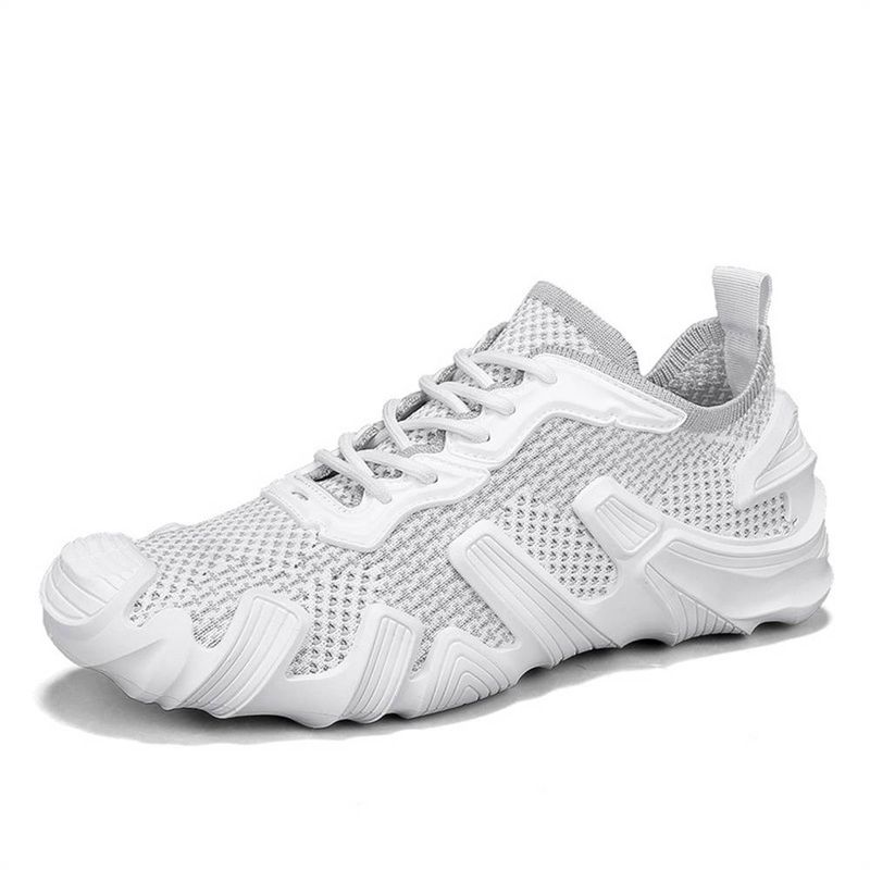 High Quality Fashion Sneakers Men's Artificial Leather Mesh Splicing Low Help Lace-Up Breathable Non-Slip Wear-Resistant Running Shoes 39-44_voghion.com