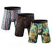 NOKO 3-pack Men's Underwear Novelty Digital Printing Breathable Stretch Sports Lengthened Trouser Legs Large Size Comfortable Boxer Briefs_voghion.com