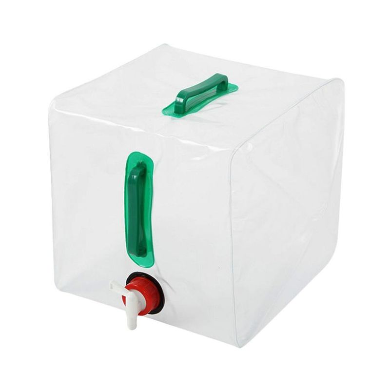 Outdoor Large-capacity Portable Water Container, Water Bottle, Plastic Bucket, Camping Equipment Supplies, 20L Folding Water Bag_voghion.com