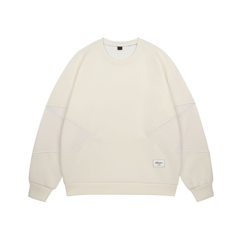 [Yipinyuan] YPY-3723-P39 Jesienny sweter z podwójnej tkaniny z okrągłym dekoltem z bawełny dla mężczyzn China-Chic młodzieżowy luźny_voghion.com
