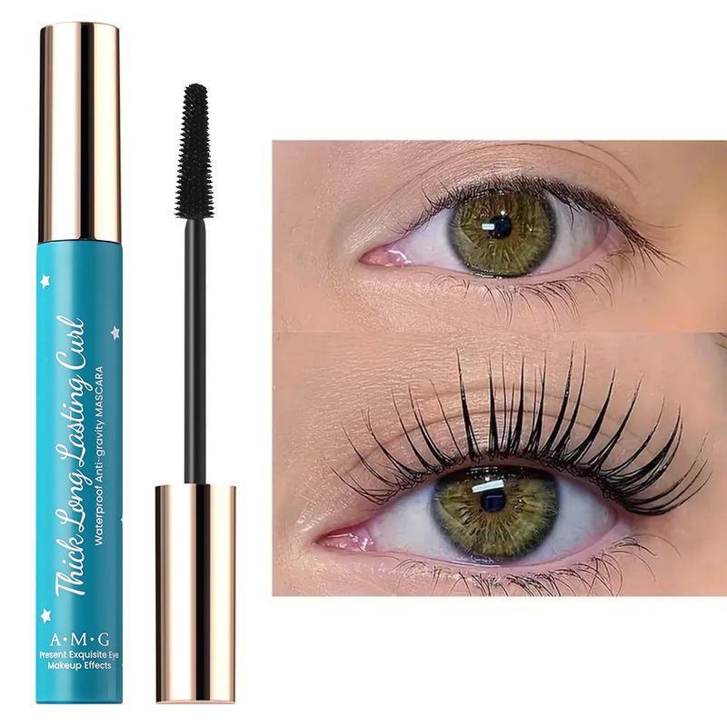 Mascara Makeup AMG Green Box Mascara Waterproof Mascara Spesso Curling Lungo Anti-Sbavature_voghion.com