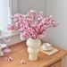 Artificial Peach Blossom Branches, Faux Cherry Floral Stems For Wedding Decor, Home Table Centerpiece, Living Room Display Luxury-style Gifts_voghion.com