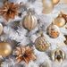 Lillian In Stock 6cm 24 Champagne Irregular Hanging Ornaments Set Christmas Tree Decoration Balls_voghion.com