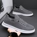 Men's Breathable Slip-On Sneakers - Lightweight Casual Shoes With Anti-Slip Sole, Comfortable Elastic Design For Walking, Travel & Daily Wear_voghion.com