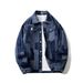 CT Color-Block Plaid Denim Men, New Fashion, Stylish British Long-Sleeve Turn-Down Collar Men's Jacket For Spring_voghion.com