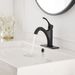 Single Handle Single Hole Farmhouse Bathroom Faucet Bathroom Drip-Free Vanity RV Sink Faucet In Matte Black_voghion.com