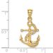 14K Polished Anchor & Chain Pendant_voghion.com