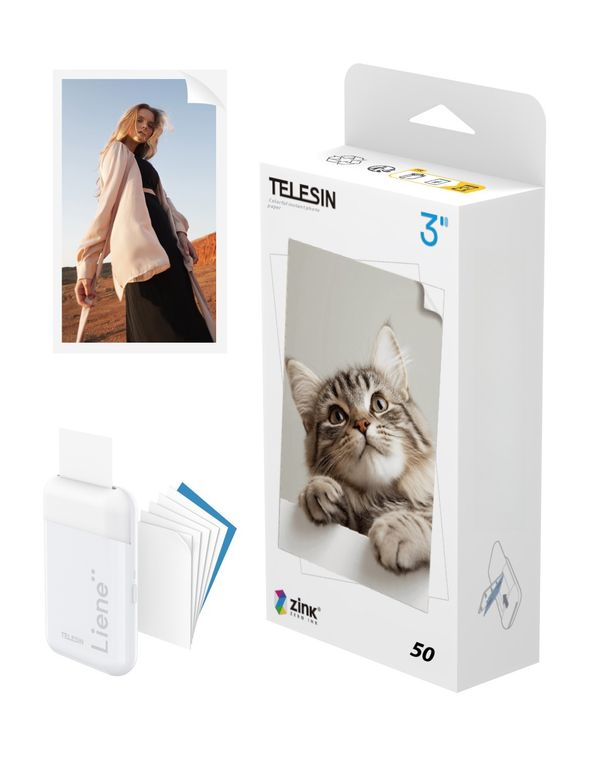 Mini Photo Printer, Pocket-Sized Wireless Bluetooth Portable Instant Photo Printer, Ink-Free Printing For Smartphone, Home Use & Travel, ZINK Zero Ink_voghion.com