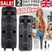 6000W Bluetooth Speaker Portable Dual Sub Woofer Heavy Bass Party DJ System Mic_voghion.com