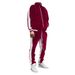 New 2023 Spring Autumn Men's Velvet Set Sport Suit Male Velour Thick Hoodies+ Pants Warm Sweatshirt Sportswear Tracksuit For Men_voghion.com
