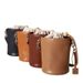 Qiu Zhen Genuine Leather Women's Drawstring Bucket New Top Layer Cowhide Elephant Grey Cylinder Single Shoulder_voghion.com