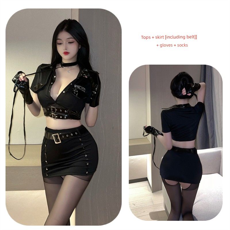 Sexy Underwear Police Uniform Attractive Dress Dating Passion Bed Free Off Pamas Small Chest 2024 New Arrival_voghion.com