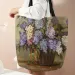 Printed Handbag Reusable Fashionable Backpack Multifunctional Printed Canvas Shopping Bag 250321l_voghion.com
