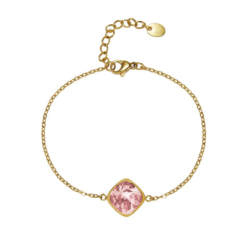 Set di gioielli da donna, bracciale con cristalli quadrati e diamanti originali, moda in diretta, squisito braccialetto con gioielli multisfaccettati e brillanti_voghion.com