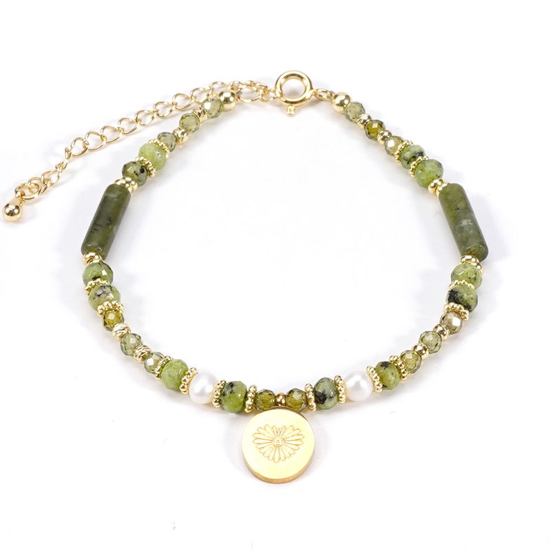 3 cm rav zirkon ferskvandsperle olivenjade natursten armbånd halskæde kravebenskæde_voghion.com