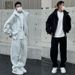 Men's & Women's Hooded Sweatshirt & Jogger Set - Fleece-Lined Casual Tracksuit For All Seasons_voghion.com