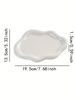 1pc White Cloud Shape Ceramic Jewelry Jewelry Storage Tray Is Suitable For Desktop Shelf Storage Key Induction Plate_voghion.com