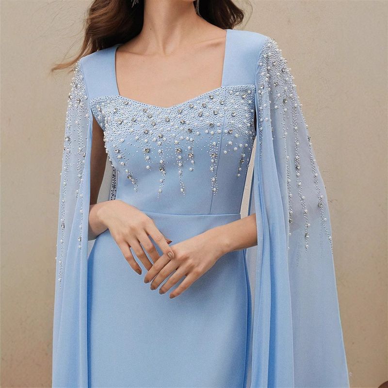 Női ruházat Közel-Kelet High End Luxus Divat Gyöngydíszítés Forró Gyémánt Külkereskedelmi Sifon Ruha_voghion.com
