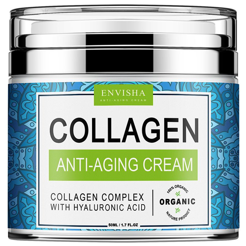ENVISHA Crema Viso Collagene Acido Ialuronico Cura della Pelle Antirughe Idratante Anti-Età Notte Ridurre i Pori Sbiancante Liscio_voghion.com