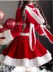 Ρούχα για ενήλικο κορίτσι λαγουδάκι COS στολή παράστασης Μεγάλη Κοκκινοσκουφίτσα Χριστουγεννιάτικο φόρεμα_voghion.com