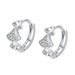 Tancise Silver Zircon Boucles d'oreilles Boucles d'oreilles pendantes pour femmes Cadeaux de fête de mariage_voghion.com