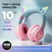 Nuovo auricolare Bluetooth da testa BT035C pieghevole con cambio graduale di colore e auricolare per giochi con orecchie di gatto_voghion.com
