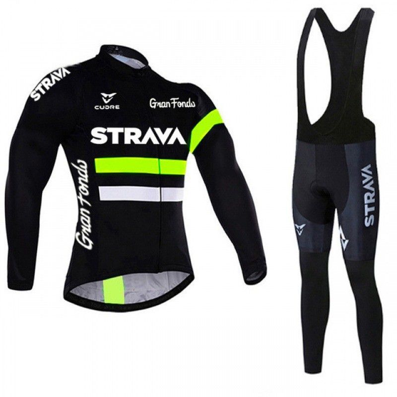 New speed down clothing cycling clothing spring and autumn thin breathable Tour de France team version of long-sleeved suspenders set factory_voghion.com