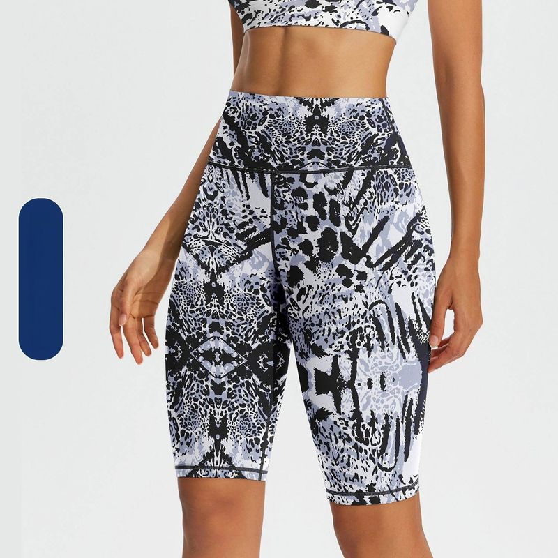 NOKO Sports Hot Selling Yoga Shorts Damen Eng Héich Taille Hip Lift Leggings Sport Fitness Hosen Héich elastesch Print Yoga Hosen_voghion.com