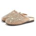 MingLiu Baotou Slippers Women's 2025 Summer New Water Diamond Breathable Mesh Hollow Out Outer Half Drag Women's Casual Flat Bottom Women's Shoes_voghion.com