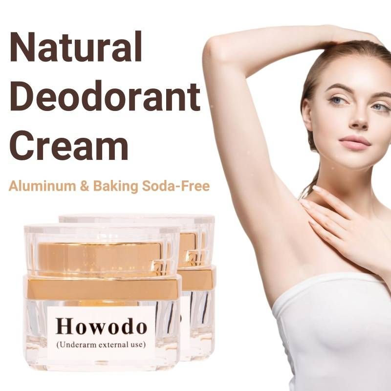 Howodo Natural Deodorant Balm 30g | Unisex, Aluminum & Baking Soda-Free | Organic Cream | Odor Neutralizer | All Skin Types_voghion.com