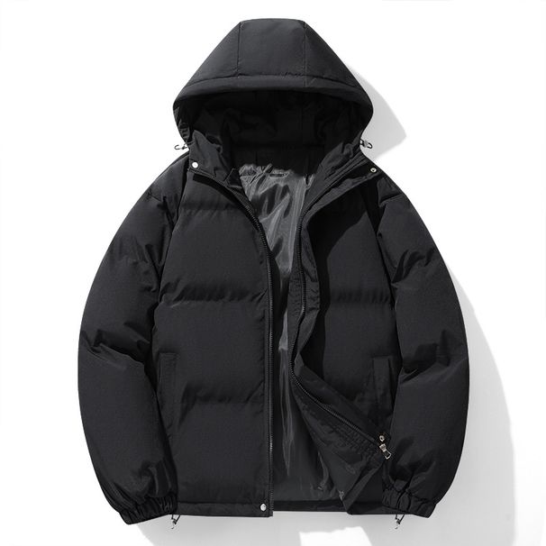 Men's Down Winter New Loose Fit Plus Size Coat Youth Cotton Padded Hooded Puffer Jacket_voghion.com