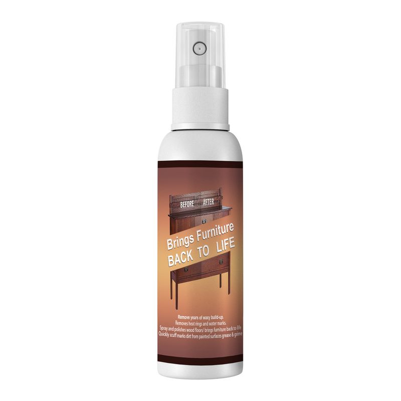 Jue-Fish Spray Furniture Wood Floor Cleaning Renovation Touch-Up Brightening Scratch Care Wax_voghion.com