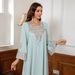 SW036 Muslimischen Robe frauen Einfache Bestickte Kleid Kaftan Kleider_voghion.com