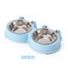 Frog Cartoon 2-in-1 Stainless Steel Pet Double Dog Cat Food Bowl_voghion.com