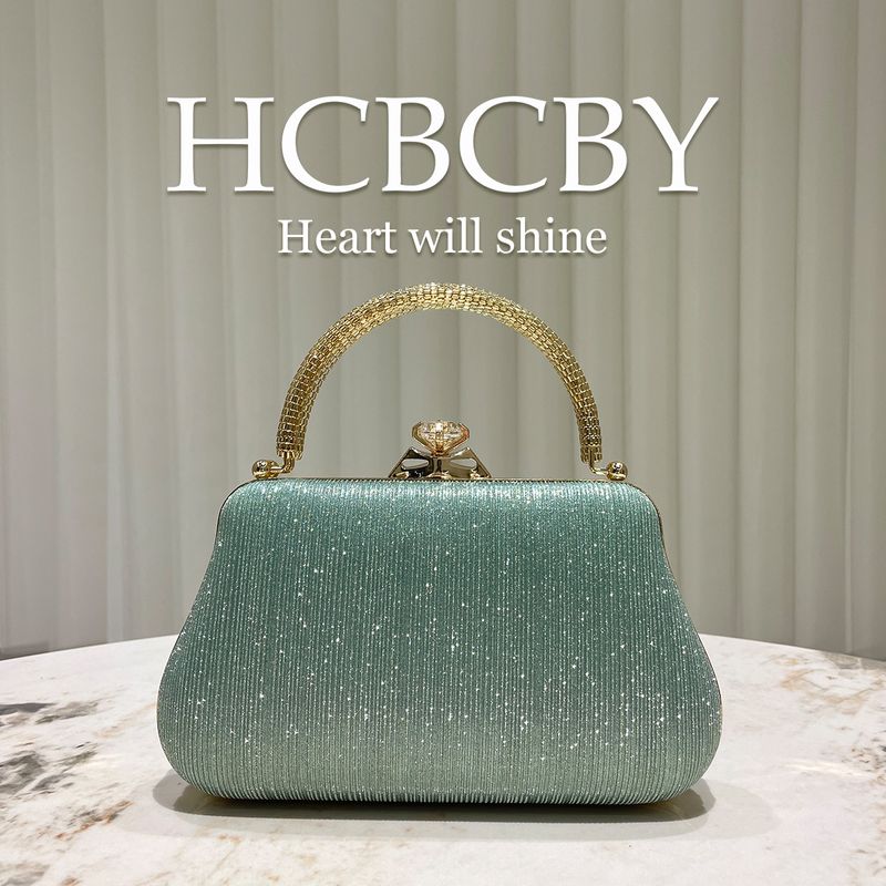 Mintgrüne glamouröse Clutch mit Strasssteinen – Elegante Abendtasche für Damen für formelle Anlässe_voghion.com