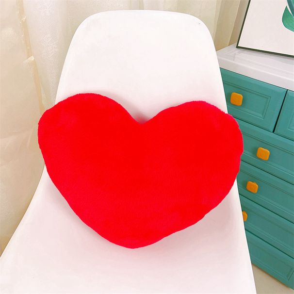 Rabbit Fur Heart-Shaped Pillow Heart-Shaped Sofa Cushion Bedhead Decorative Pillow_voghion.com