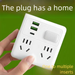 Smart Socket Conversione Domestica 86 Convertitore Multifunzione Multi-Foro USB Multipresa Spina Scheda Dormitorio Studentesco_voghion.com