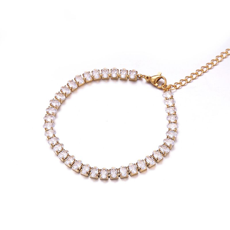 Bracciale in titanio Ins Niche, in acciaio inossidabile, gioiello cubano, oro, resistente allo sbiadimento, di alta qualità, per le donne_voghion.com